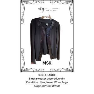 Black jacket with embellishments